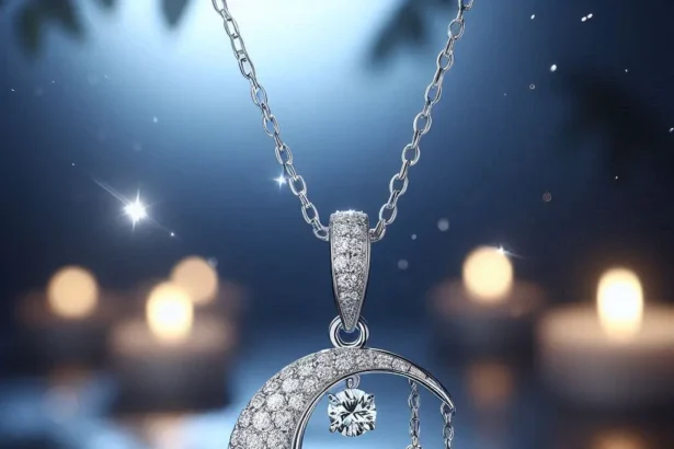 Moon Diamond Necklace