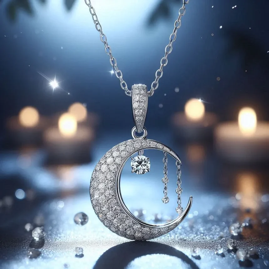 Moon Diamond Necklace